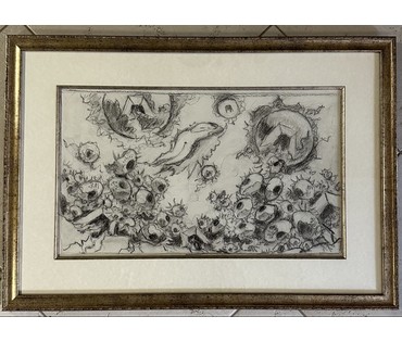 Кищенко А. М. Графика. Карандаш. бумага; Размер 63,5х44,5 см. № 3152 Наличие и стоимость уточняйте! (артикул №3152) - фото №1