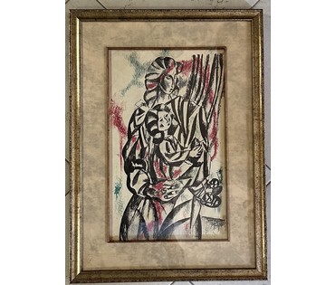 Кищенко А.М "Девочки", тушь, перо. Размер 43х60 см. № 3168 (артикул №3168) - фото №1