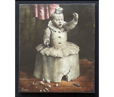 Каталожный Римашевский С.В "Грозящий", 2009г. Холст, масло. Размер 70х90 см. № 3170 (артикул №3170) - фото №2