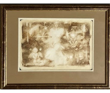 Каталожный Лукин В.В "Весна", 2007г. Бумага, акварель. Размер с рамой и паспарту 34х44см., без 20х30 см. № 3181 (артикул №3181) - фото №1