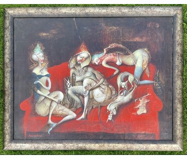 Малишевский С.А "Ожидание", 2005г. Холст, масло. Размер 70х90 см. № 3182 (артикул №3182) - фото №1
