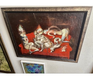 Малишевский С.А "Ожидание", 2005г. Холст, масло. Размер 70х90 см. № 3182 (артикул №3182) - фото №9