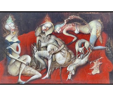 Малишевский С.А "Ожидание", 2005г. Холст, масло. Размер 70х90 см. № 3182 (артикул №3182) - фото №3