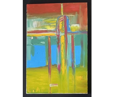 Ляпин А.В "Благословление ВозДУхов", 2023г. Холст, масло. Размер 60х40 см. № 3185 (артикул №3185) - фото №1