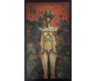 Лукин В.В "Амазонка", 2015г. Картон, масло. Размер 45х80 см. № 3187 (артикул №3187) - фото №3