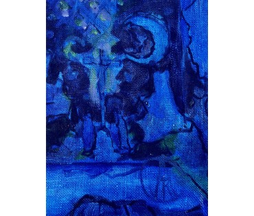 Кищенко А.М "Вселенная", 1981г. Холст, масло.Размер 120х94 см. № 3191 (артикул №3191) - фото №4