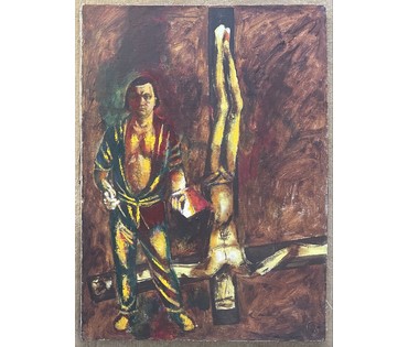 Кищенко А.М "Автопортрет", 1970г. Холст, масло. Размер 110х80 см. № 3192 (артикул №3192) - фото №1