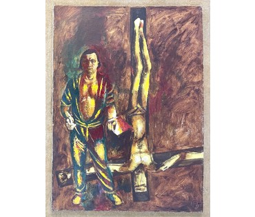 Кищенко А.М "Автопортрет", 1970г. Холст, масло. Размер 110х80 см. № 3192 (артикул №3192) - фото №2