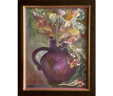 Акулов В.И. Натюрморт, 2009г. Картон, масло. Размер 41х51см. с рамой. № 3210 (артикул №3210) - фото №2