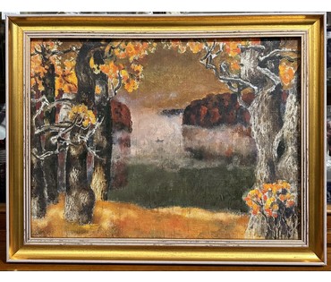 Ландарский Р.Е "Моя Беларусь". Холст, масло, картон. Размер 37х50 см. № 3230 (артикул №3230) - фото №1
