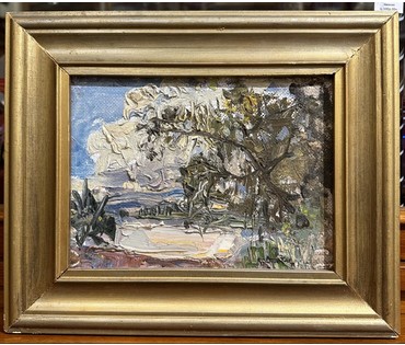 Аракчеев Б.В "Лето в Камне", 1987г. Холст, масло, картон. Размер 16х22см. № 3265 (артикул №3265) - фото №1