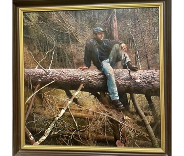 Казаков Б.И "Долина ветров. Иван", 2004г. ДВП. масло. Размер 80х80 см. № 3270 (артикул №3270) - фото №1