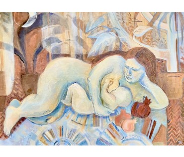 Трухан Екатерита "Пяшчота", холст. масло. Размер 60х80 см. № 3283 (артикул №3283) - фото №3