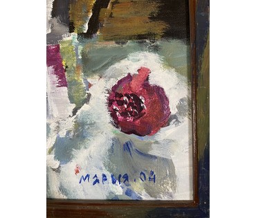 Исаёнок М.И "Нацюрморт з кафейнікам", 2004г. Холст, масло. Размер 40х60 см. № 3285 (артикул №3285) - фото №3