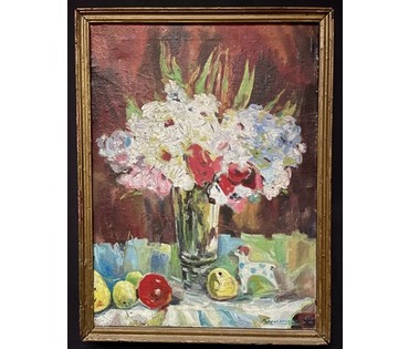 Кулеш Н.П "Наюрморт", 1992г. Холст, масло. Размер 35х45,5 см. № 3289 (артикул №3289) - фото №2