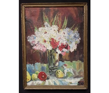 Кулеш Н.П "Наюрморт", 1992г. Холст, масло. Размер 35х45,5 см. № 3289 (артикул №3289) - фото №3