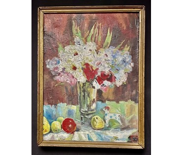 Кулеш Н.П "Наюрморт", 1992г. Холст, масло. Размер 35х45,5 см. № 3289 (артикул №3289) - фото №5