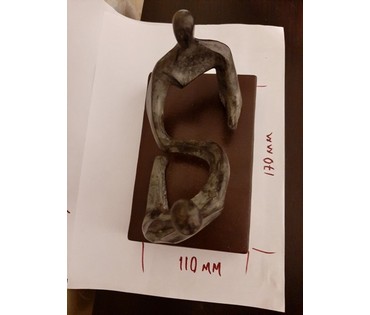 Селиханов К.В. Скульптурная композиция "Встреча". Бронза. Размер 17х11см. № 3294 (артикул №3294) - фото №7
