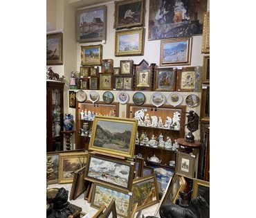 Кроль А.И "У озера.Хоста", 1948г. Холст, масло. Размер 48х70 см. № 3298 (артикул №3298) - фото №10