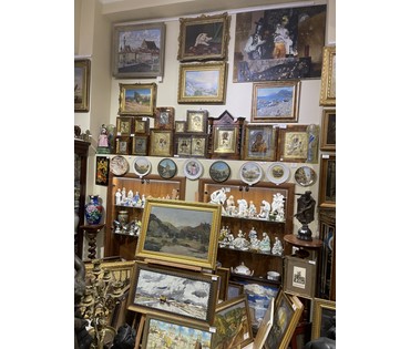 Кроль А.И "У озера.Хоста", 1948г. Холст, масло. Размер 48х70 см. № 3298 (артикул №3298) - фото №7