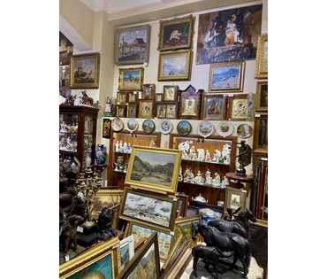 Кроль А.И "У озера.Хоста", 1948г. Холст, масло. Размер 48х70 см. № 3298 (артикул №3298) - фото №8