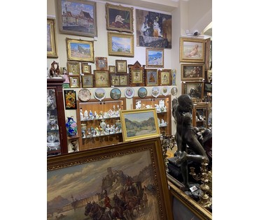 Кроль А.И "У озера.Хоста", 1948г. Холст, масло. Размер 48х70 см. № 3298 (артикул №3298) - фото №9