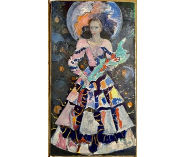 Кищенко А.М "Невеста", 1995г. Холст, масло. Размер 200х109 см. № 3305 (артикул №3305) - фото №1