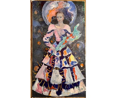 Кищенко А.М "Невеста", 1995г. Холст, масло. Размер 200х109 см. № 3305 (артикул №3305) - фото №3
