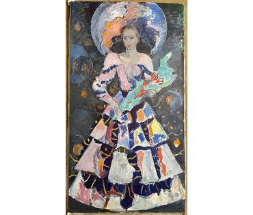 Кищенко А.М "Невеста", 1995г. Холст, масло. Размер 200х109 см. № 3305 (артикул №3305) - фото №4