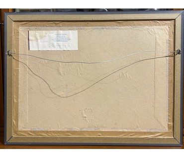 Фетисов И.Я "Лунный вечер", 1993г. Холст на картоне, масло. Размер 48х66,5 см. № 3306 (артикул №3306) - фото №4