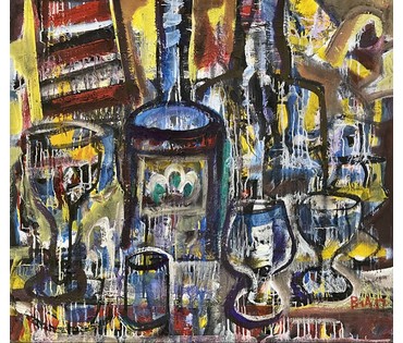 Акулов В.И. "Заначка". Холст, масло. 2017г. Размер 100,5х90,5 см. № 3308 (артикул №3308) - фото №1