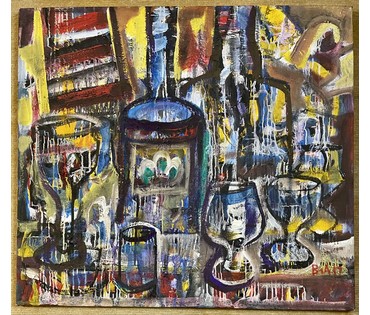 Акулов В.И. "Заначка". Холст, масло. 2017г. Размер 100,5х90,5 см. № 3308 (артикул №3308) - фото №2