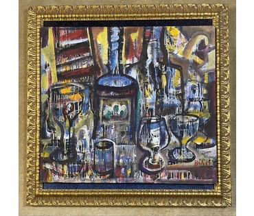 Акулов В.И. "Заначка". Холст, масло. 2017г. Размер 100,5х90,5 см. № 3308 (артикул №3308) - фото №3