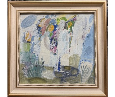 Кузнецов А.В. Картон, масло. 1987г. Размер 29,4х28,2 см. № 3322 (артикул №3322) - фото №1