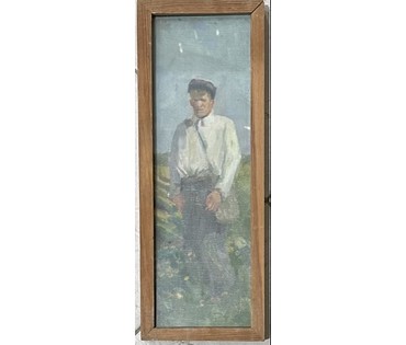 Бржозовский Г.Ф "Беларус", холст. масло. Размер 37х14 см. № 3465 (артикул №3465) - фото №1