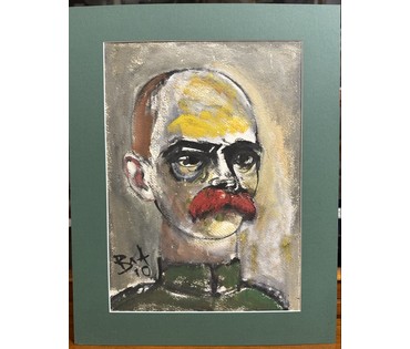 Акулов В.И "Отто фон Бисмарк", 2010г. Гуашь, масло. Размер 30х41 см. № 3478 (артикул №3478) - фото №1