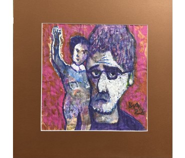 Акулов В.И "Здравствуй и прощай", 2022г. Смешанная техника. Размер 51х51 см. № 3482 (артикул №3482) - фото №1