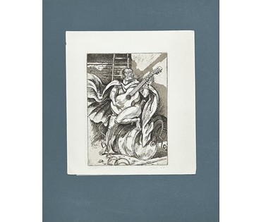 Кашкуревич А.М "Мефистофель". Офорт. 2003г. Размер 28,5х32 см. № 3495 (артикул №3495) - фото №1