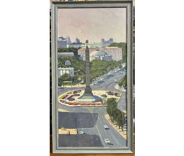 Варламов В.М "Минск-город-герой". Холст, масло. Размер 100х50 см.№ 3504 (артикул №3504) - фото №2