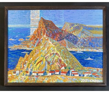 Сковородко О.А "Балаклава", 2017г. Холст, масло. Размер 41х53 см. № 3555 (артикул №3555) - фото №2