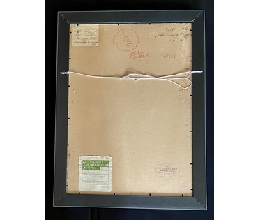 Чегодар В.Д. Лотерейная. "Набережная в Гурзуфе",1973г. Картон, масло. Размер 70х50 см. № 3556 (артикул №3556) - фото №6