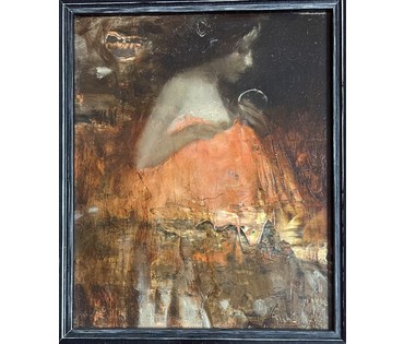 Концедайлов В.Н "Вечерний туалет", 2022г. Холст, масло. Размер 25х20 см. № 3568 (артикул №3568) - фото №5