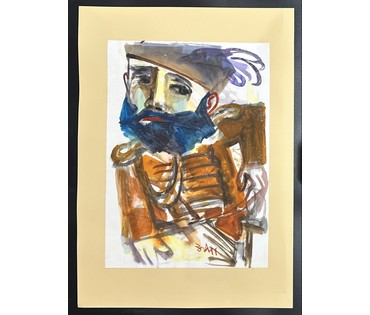 Акулов В.И. Смешанная техника. 2011г. Размер с паспарту 70х50 см. № 3571 (артикул №3571) - фото №1