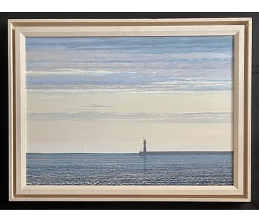 Шкарубо В.Ф "Маяк.Сочи", 2007г. Холст, масло. Размер с родной рамой 60х80 см. № 3583 (артикул №3583) - фото №1