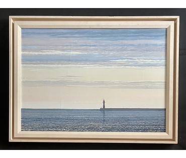 Шкарубо В.Ф "Маяк.Сочи", 2007г. Холст, масло. Размер с родной рамой 60х80 см. № 3583 (артикул №3583) - фото №5