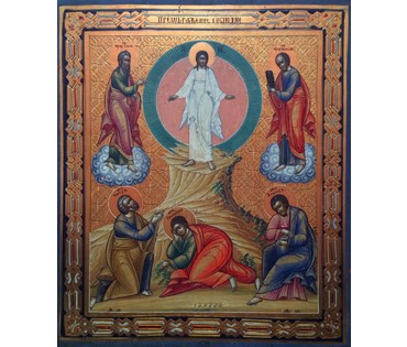 Икона "Преображение Господне". Палех, конец 19ого века. №84