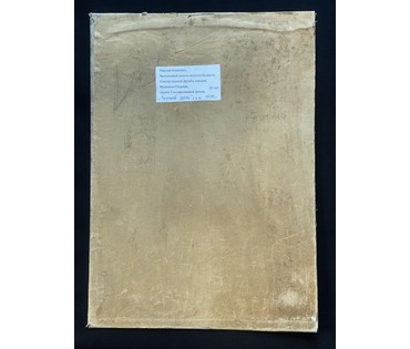 Казакевич Н.К "Зимний день", 1978г. Холст, масло, картон. Размер 49х35 см. № 3609 (артикул №3609) - фото №6