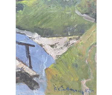Савицкий В.Н "Тёплый день", 1982г. Холст, масло. Размер 80х115 см. № 3631 (артикул №3631) - фото №6