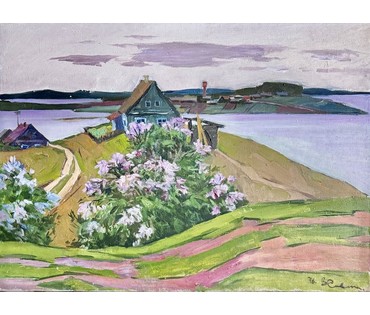 Савицкий В.Н "На просторах Беларуси",1976 год. Размер 50х70см. Холст, масло. (артикул №3644) - фото №1