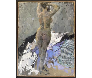 Данциг М.В "Обнажённая", 1956г. Холст, масло. Размер 89х67 см. № 3665 (артикул №3665) - фото №1
